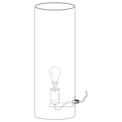 Eglo 92743 - Pöytävalaisin RIVATO 1xE27/60W/230V