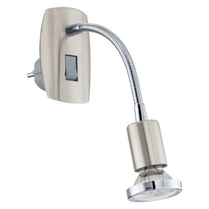 Eglo - Pistorasia LED-valo 1xGU10-LED/3W/230V