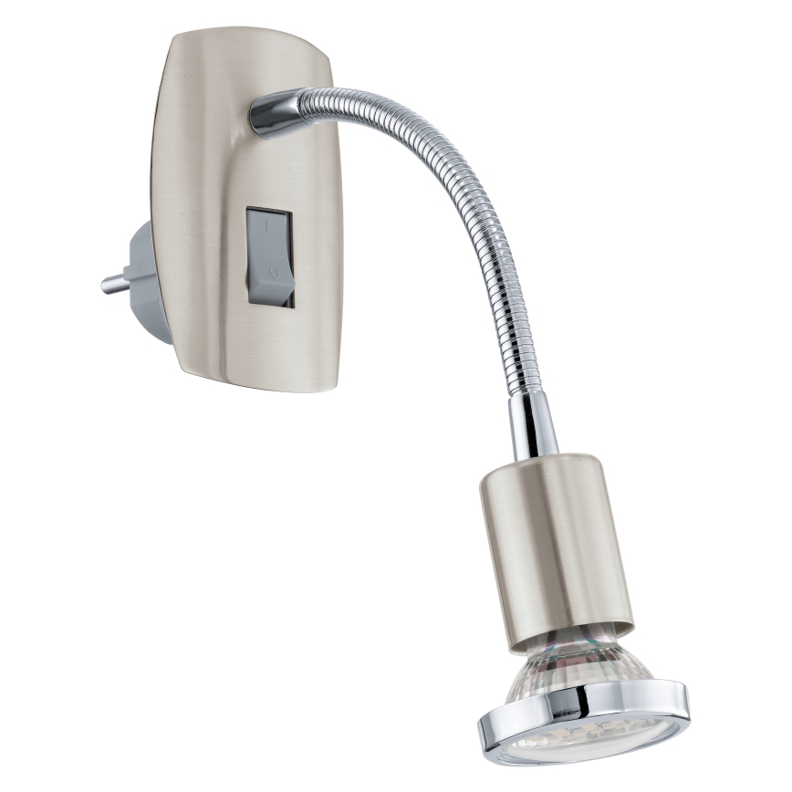 Eglo - Pistorasia LED-valo 1xGU10-LED/3W/230V
