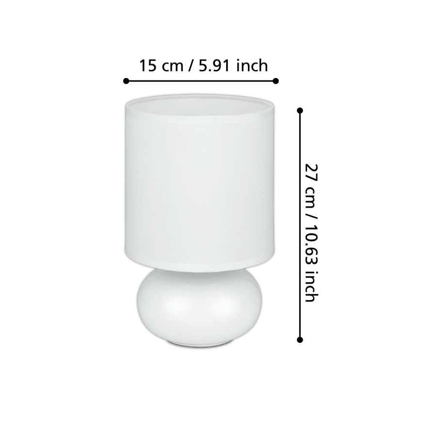 Eglo 93046 - Pöytävalaisin TRONDIO 1xE14/40W/230V