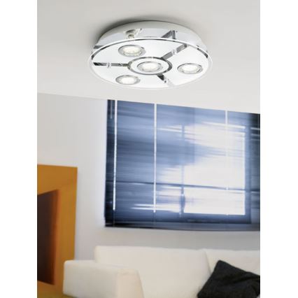 EGLO 93107 - LED-kattovalaisin CABO 4xGU10/3W LED