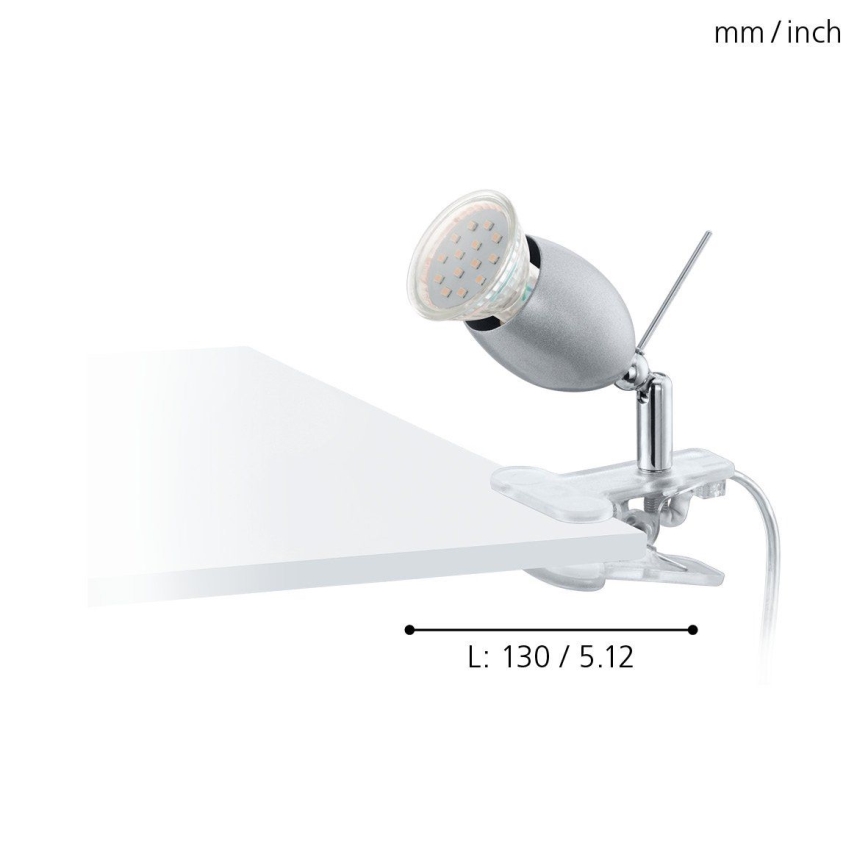 Eglo 93119 - LED-lamppu kiinnikkeellä BANNY 1 1xGU10/3W/230V