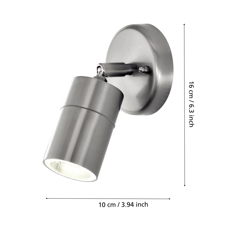 Eglo 93268 - LED-ulkovalaistus STOCKHOLM 1 1xGU10/5W/230V IP44