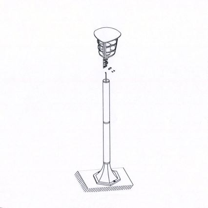 Eglo 93408 - LED-ulkolamppu ALORIA E27/8,5W/230V IP44