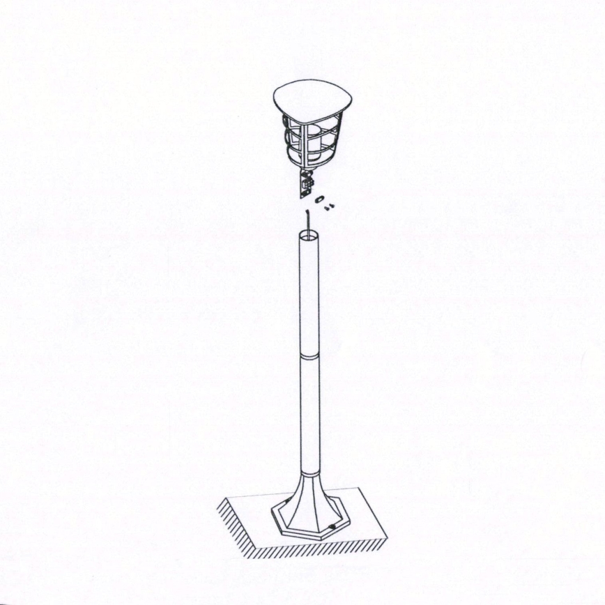 Eglo 93408 - LED-ulkolamppu ALORIA E27/8,5W/230V IP44