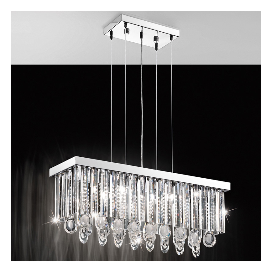 Eglo 93422 - Kattokruunu narulla CALAONDA 7xG9/33W/230V