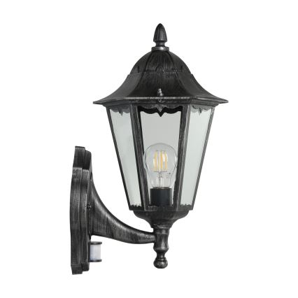 Eglo 93458 - Ulkoseinävalaisin anturilla NAVEDO 1xE27/60W/230V IP44