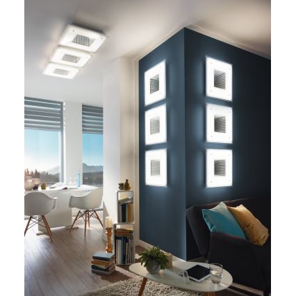 Eglo 93659 - LED-kattovalaisin LICOSA LED/24W + LED/2,6W + kauko-ohjaus