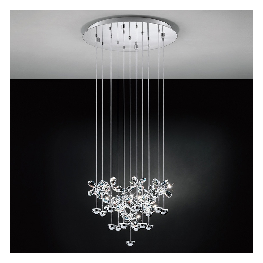 Eglo 93662 - LED-kattokruunu johdossa PIANOPOLI 15xLED/2,5W/230V