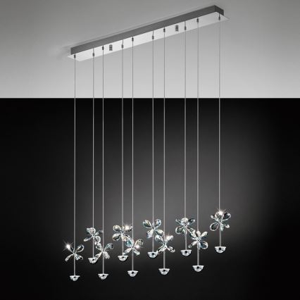 Eglo - LED-kattokruunu johdossa 10xLED/2,5W/230V
