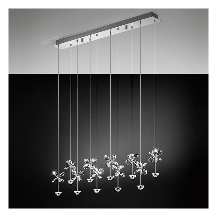 Eglo - LED-kattokruunu johdossa 10xLED/2,5W/230V