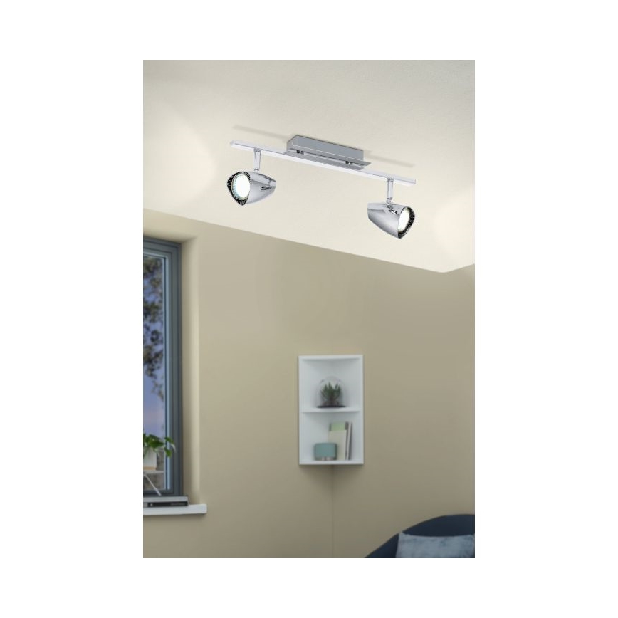 Eglo 93673 - LED-kohdevalaisin CORBERA 2xGU10/3W/230V