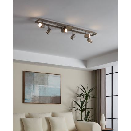Eglo 93679 - LED-kohdevalaisin ZERACO 6xGU10/5W/230V