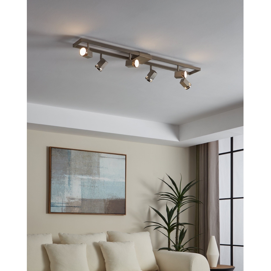 Eglo 93679 - LED-kohdevalaisin ZERACO 6xGU10/5W/230V