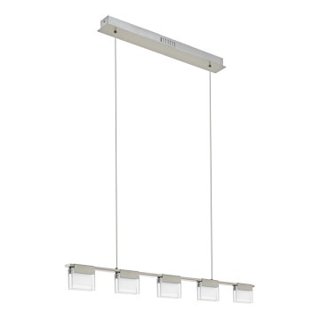 Eglo 93732 - Himmennettävä LED-kattokruunu narussa CLAP 1 5xLED/5,8W/230V