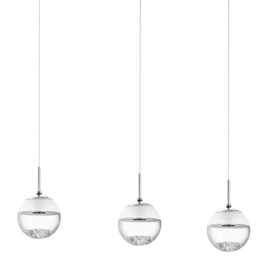 Eglo 93784 - LED-riippuvalaisin MONTEFIO 1 3xLED/5W/230V