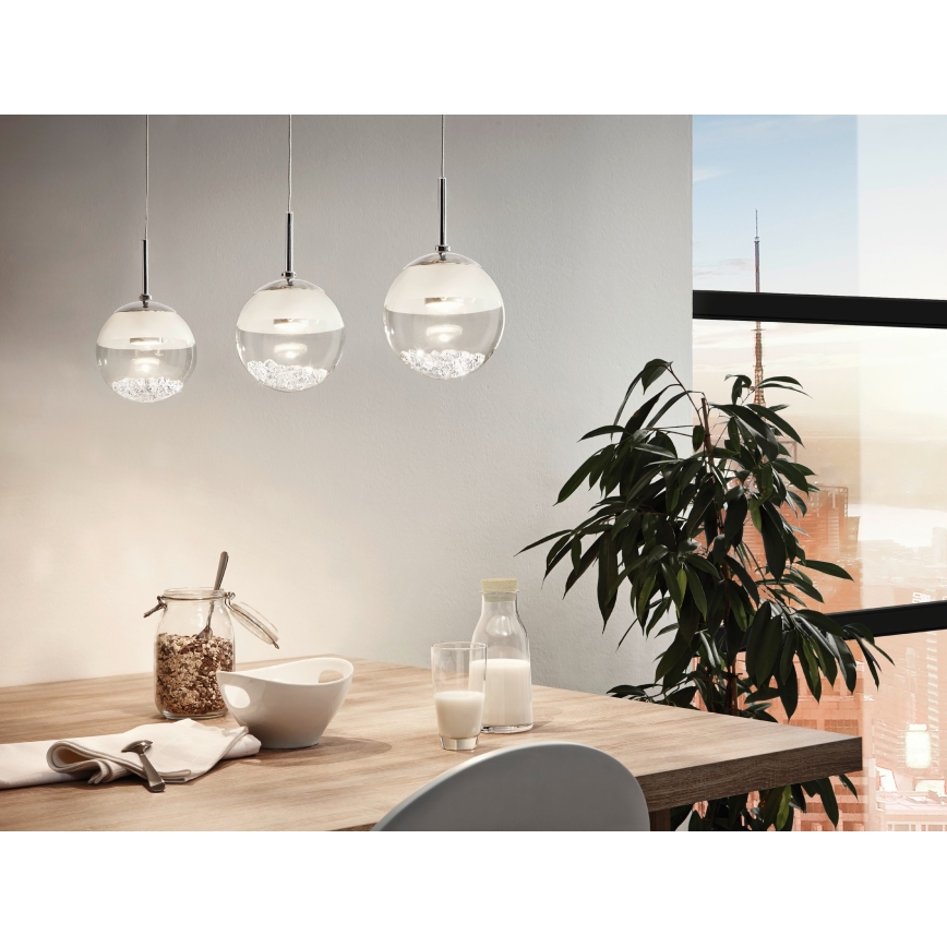 Eglo 93784 - LED-riippuvalaisin MONTEFIO 1 3xLED/5W/230V