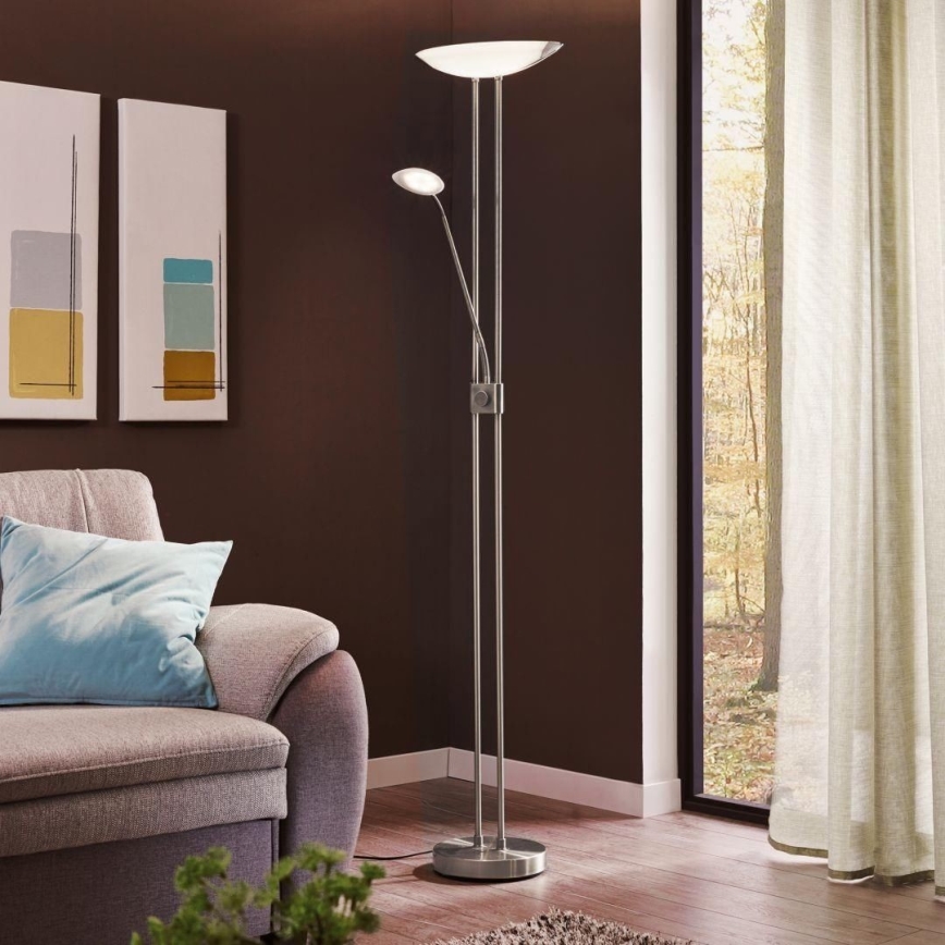Eglo - Himmennettävä LED-lattiavalaisin LED/20W + LED/2,5W
