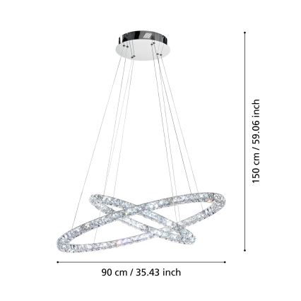 Eglo - LED-kattokruunu johdossa LED/56,1W/230V