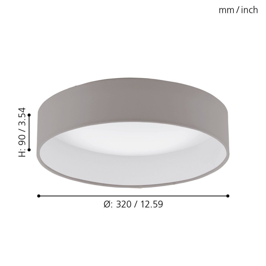 Eglo 93949 - LED-kattovalaisin PALOMARO LED/12W/230V