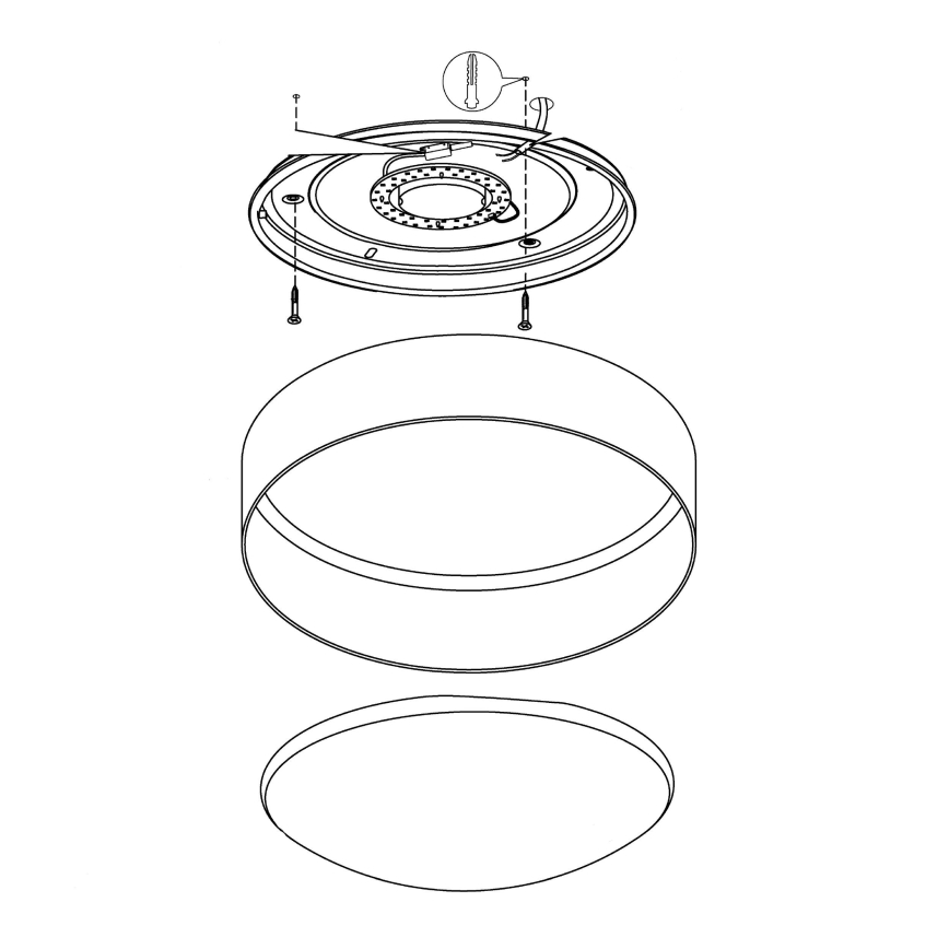 Eglo 93949 - LED-kattovalaisin PALOMARO LED/12W/230V