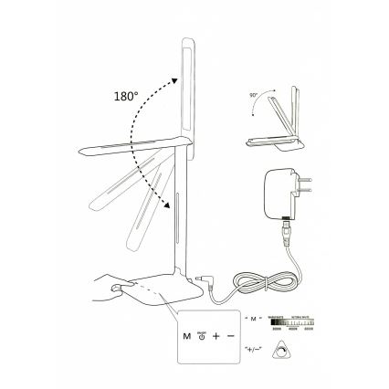 Eglo 93966 -  Pöytävalaisin CAUPO LED/2.9W/230V