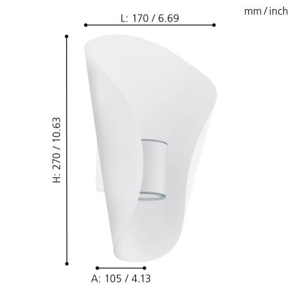 Eglo 93991 - LED-ulkovalaistus BOSARO 2xLED/2,5W/230V IP44