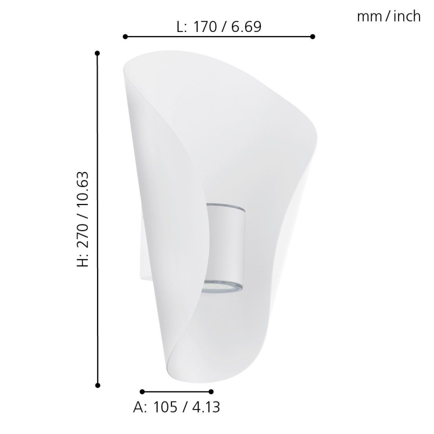 Eglo 93991 - LED-ulkovalaistus BOSARO 2xLED/2,5W/230V IP44