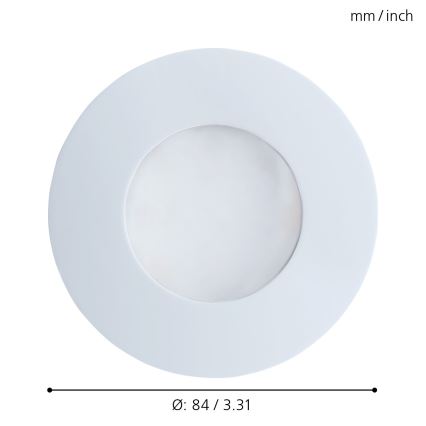 Eglo 94093 - LED riippuva kylpyhuoneen kattovalaisin MARGO 1xGU10/5W/230V IP65
