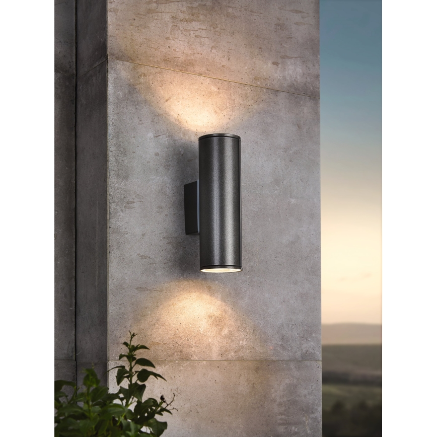 Eglo 94103 - LED-ulkovalaistus RIGA 2xGU10/3W/230V IP44