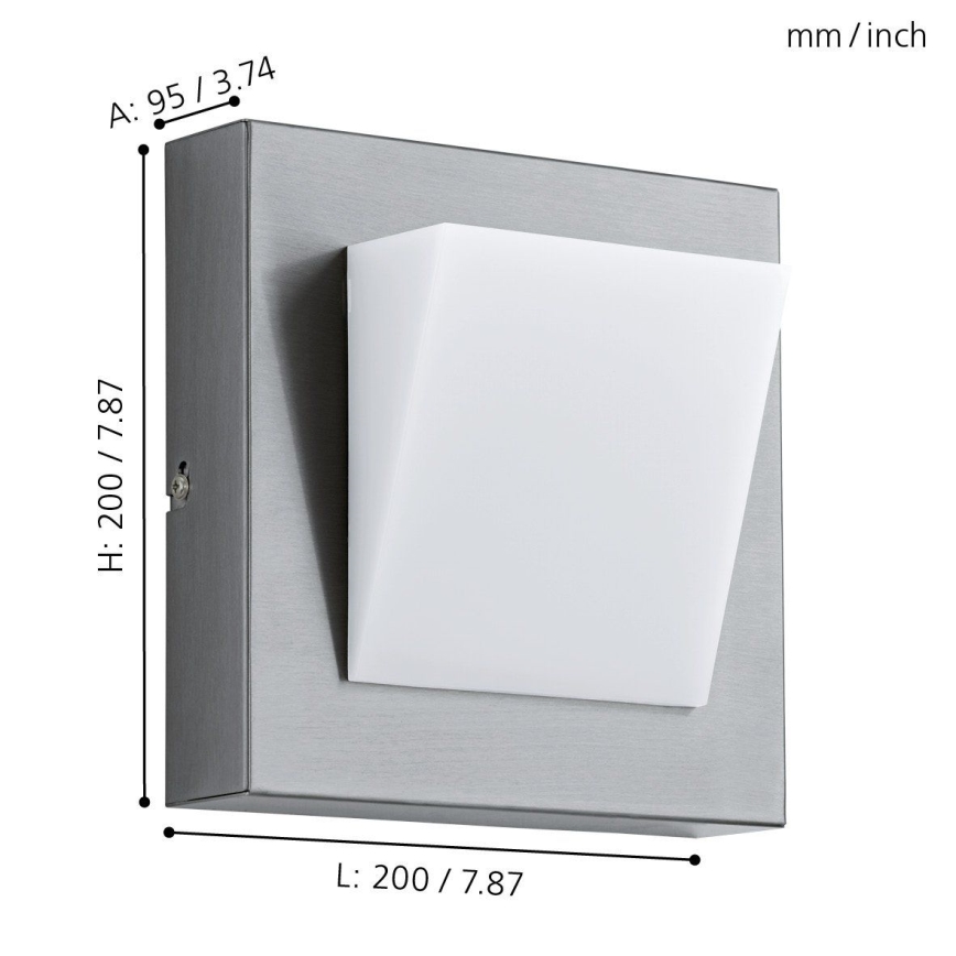 Eglo 94114 - LED-ulkovalaistus GALARY 1 1xLED/3,7W/230V IP44