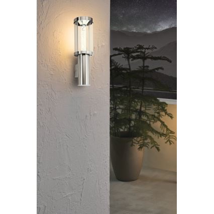 Eglo 94127 - LED-ulkovalaistus TRONO STICK 1xGU10/3W + 1xLED/3,7W IP44