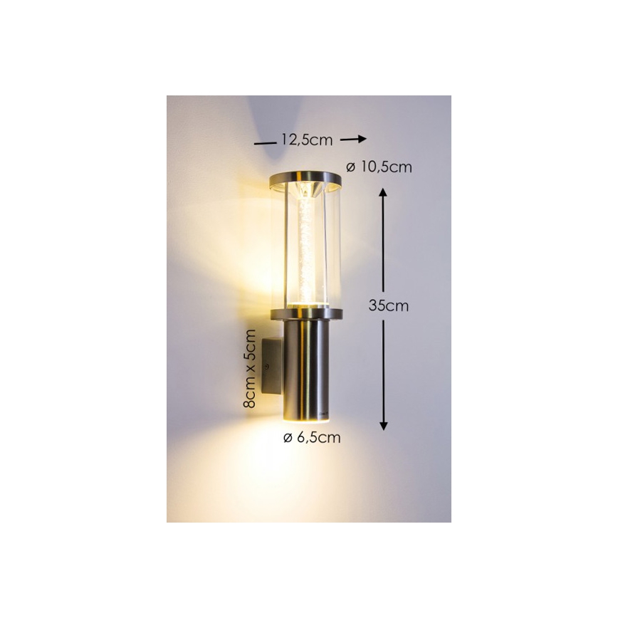 Eglo 94127 - LED-ulkovalaistus TRONO STICK 1xGU10/3W + 1xLED/3,7W IP44