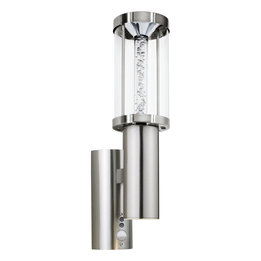 Eglo 94128 - LED-ulkovalaistus anturilla TRONO STICK 1xGU10/3W + 1xLED/3,7W IP44