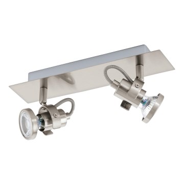 Eglo 94145 - LED-kohdevalaisin TUKON 2xGU10-LED/3,3W/230V