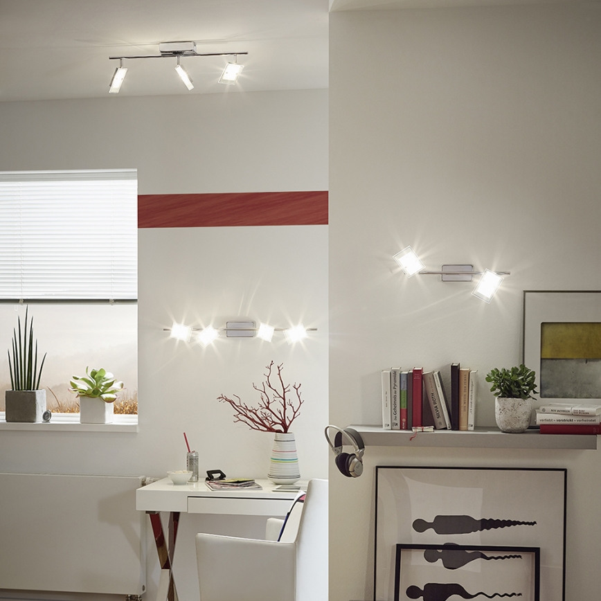 Eglo 94163 - LED-kohdevalaisin ERVAS 2xLED/3,3W/230V