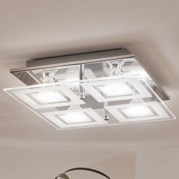 Eglo 94226 - LED-kattovalaisin ALMANA 4xGU10-LED/3W/230V