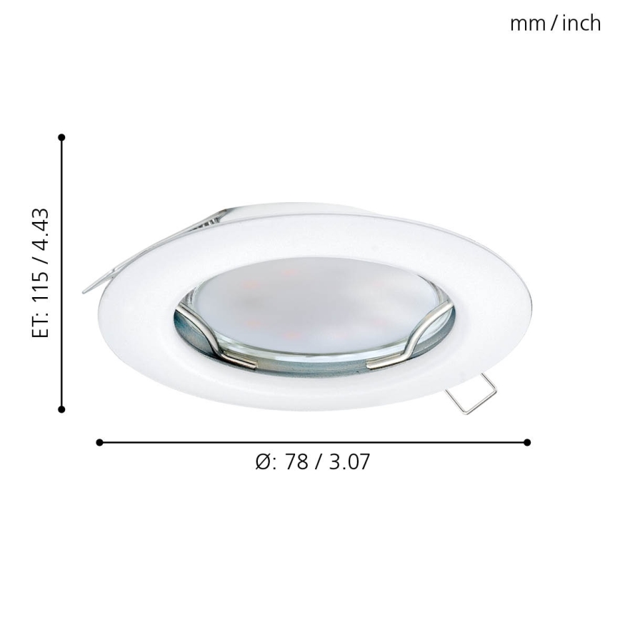 Eglo - SETTI 3x Riippuva LED-kattovalaisin PENETO 3xGU10-LED/3W/230V