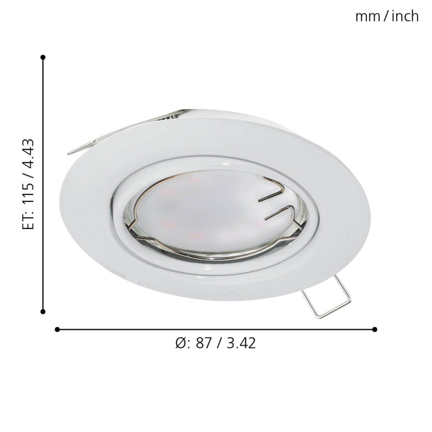 Eglo 94239 - Riippuva LED-kattovalaisin PENETO 1xGU10-LED/5W/230V