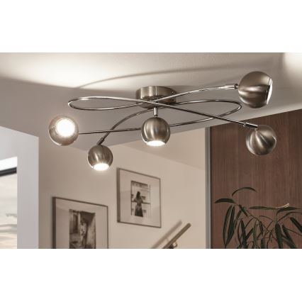 Eglo 94251 - LED-kohdevalaisin LOCANDA 5xGU10-LED/3W/230V
