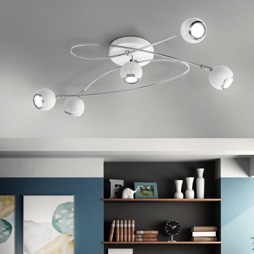 Eglo 94252 - LED-kohdevalaisin LOCANDA 5xGU10-LED/3W/230V