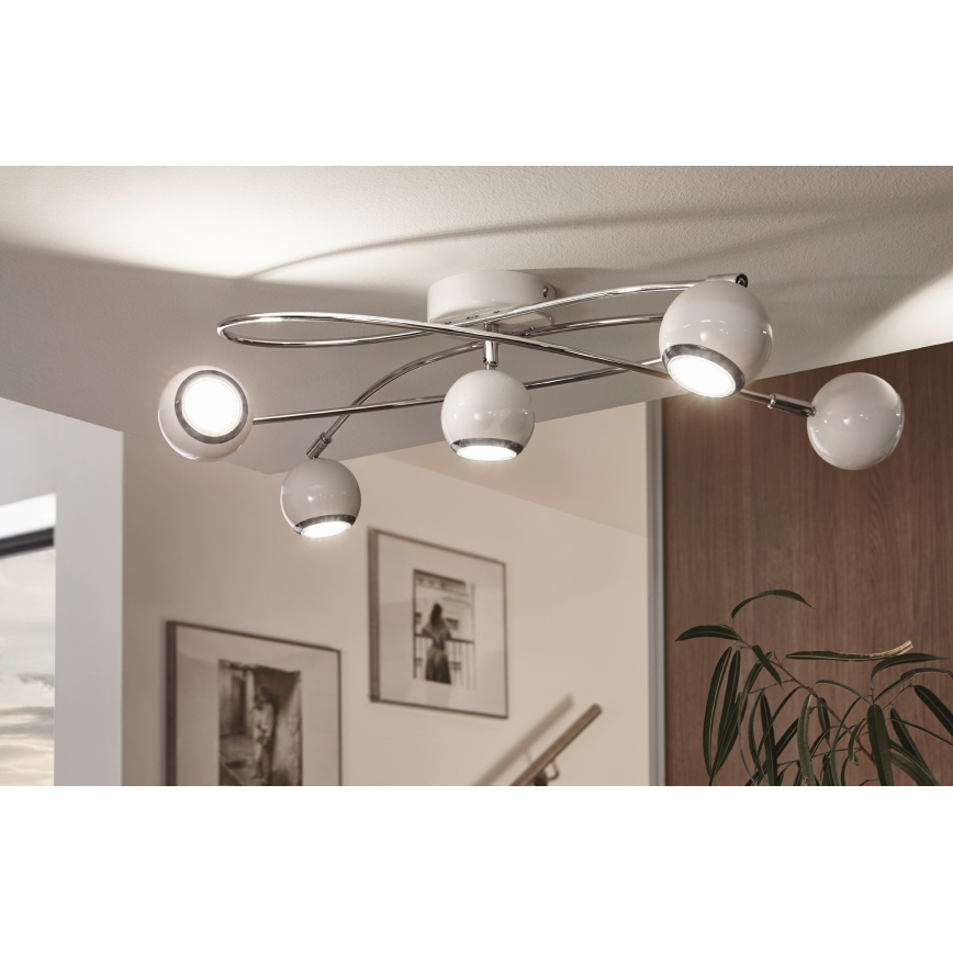 Eglo 94252 - LED-kohdevalaisin LOCANDA 5xGU10-LED/3W/230V
