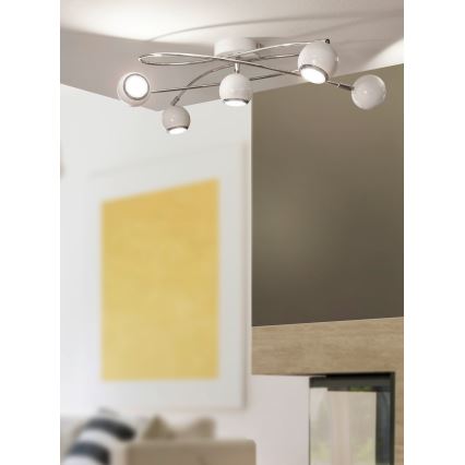 Eglo 94252 - LED-kohdevalaisin LOCANDA 5xGU10-LED/3W/230V