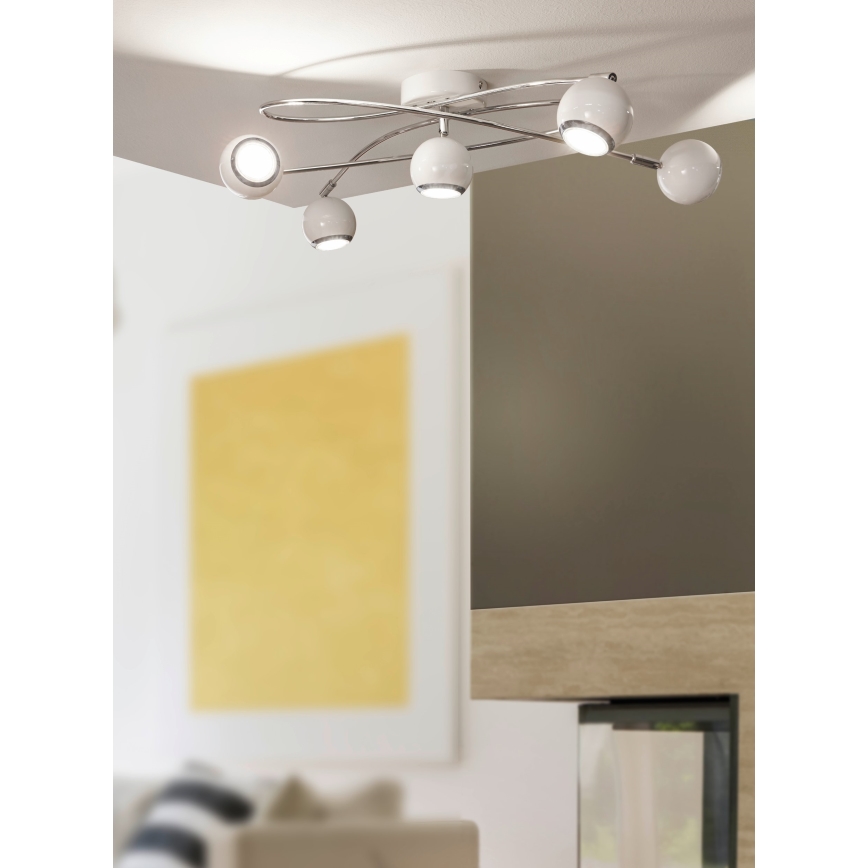 Eglo 94252 - LED-kohdevalaisin LOCANDA 5xGU10-LED/3W/230V
