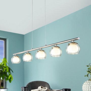 Eglo 94319 - LED-riippuvalaisin ASCOLESE 5xLED/3,3W/230V