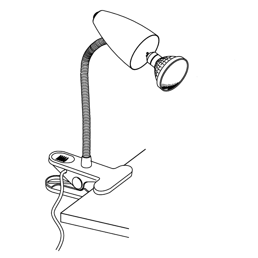 Eglo 94329 - LED-lamppu kiinnikkeellä RICCIO 1xGU10-LED/3W/230V