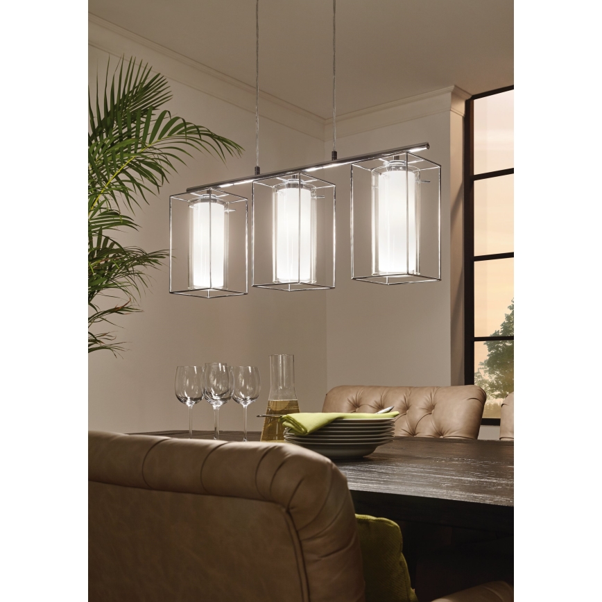 Eglo 94378 - Kattokruunu LONCINO 1 3xE27/60W/230V