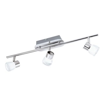 Eglo 94382 - LED-kohdevalaisin PERITO 3xLED/3W/230V 3000K kiiltävä kromi