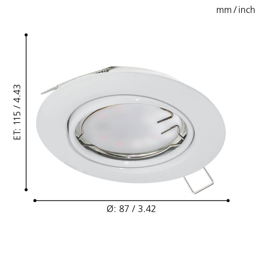 Eglo - SETTI 3x Riippuva LED-kattovalaisin PENETO 3xGU10-LED/5W/230V