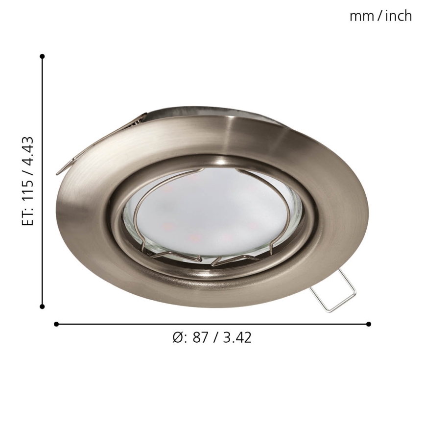 Eglo - SETTI 3x Riippuva LED-kattovalaisin PENETO 3xGU10-LED/5W/230V